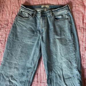 Abercrombie and Fitch baggy curve love jeans low rise